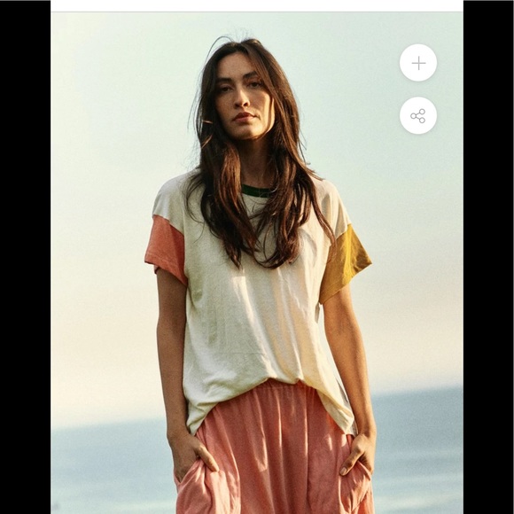 THE GREAT. Tops - THE GREAT.  The Multi Color Block Boxy Crew 2/M